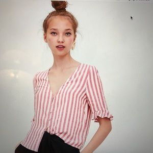 NEVER WORN, RECENTLY PURCHASED Striped Zara blouse